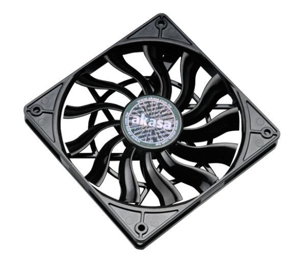 AKASA Wentylator do obudowy PC Slim/HTPC 12cm PWM AK-FN078 - 411642 - zdjęcie